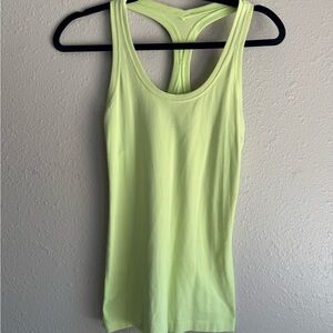 Lululemon Athletica Neon Yellow Tank Top